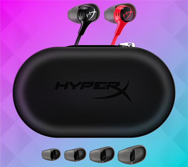 红黑双雄 HyperX Cloud Earbuds II云雀2入耳式游戏耳机(图1)